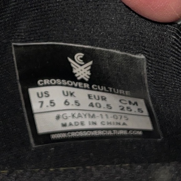 Crossover Culture‎ KAYO LP2 Sneaker black tuxedo Basketball Shoes Size 7.5 NWOT main image 5